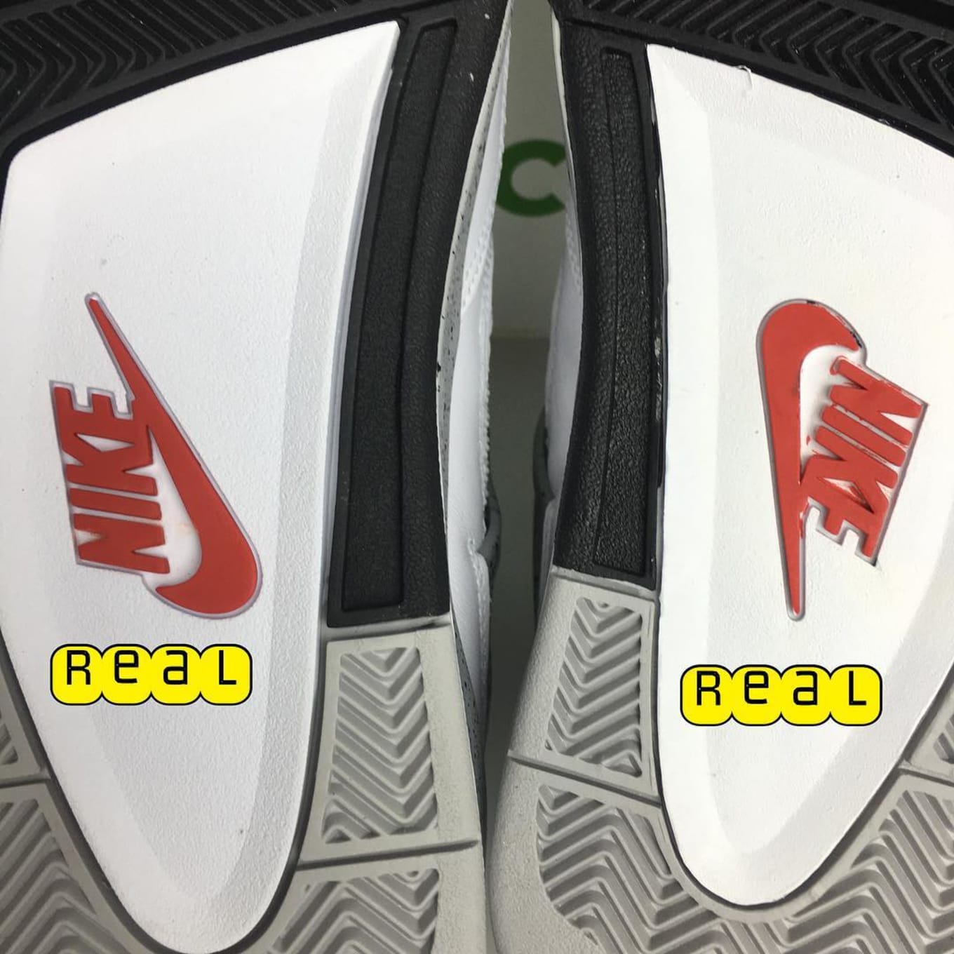 Air Jordan Iv 4 Cement Real Vs Fake Legit Check Sole Collector