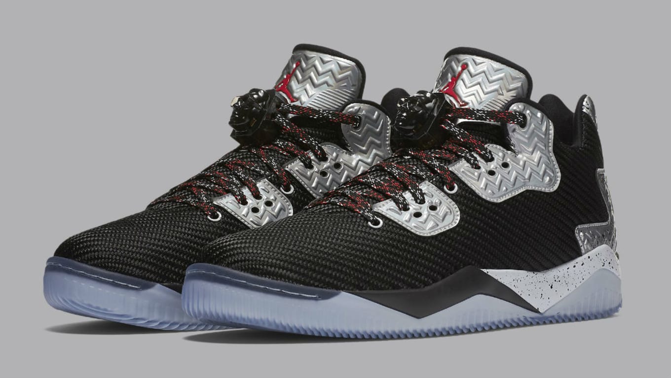 Air Jordan Spike 40 Low Black Fire Red Pure Platinum Sole Collector