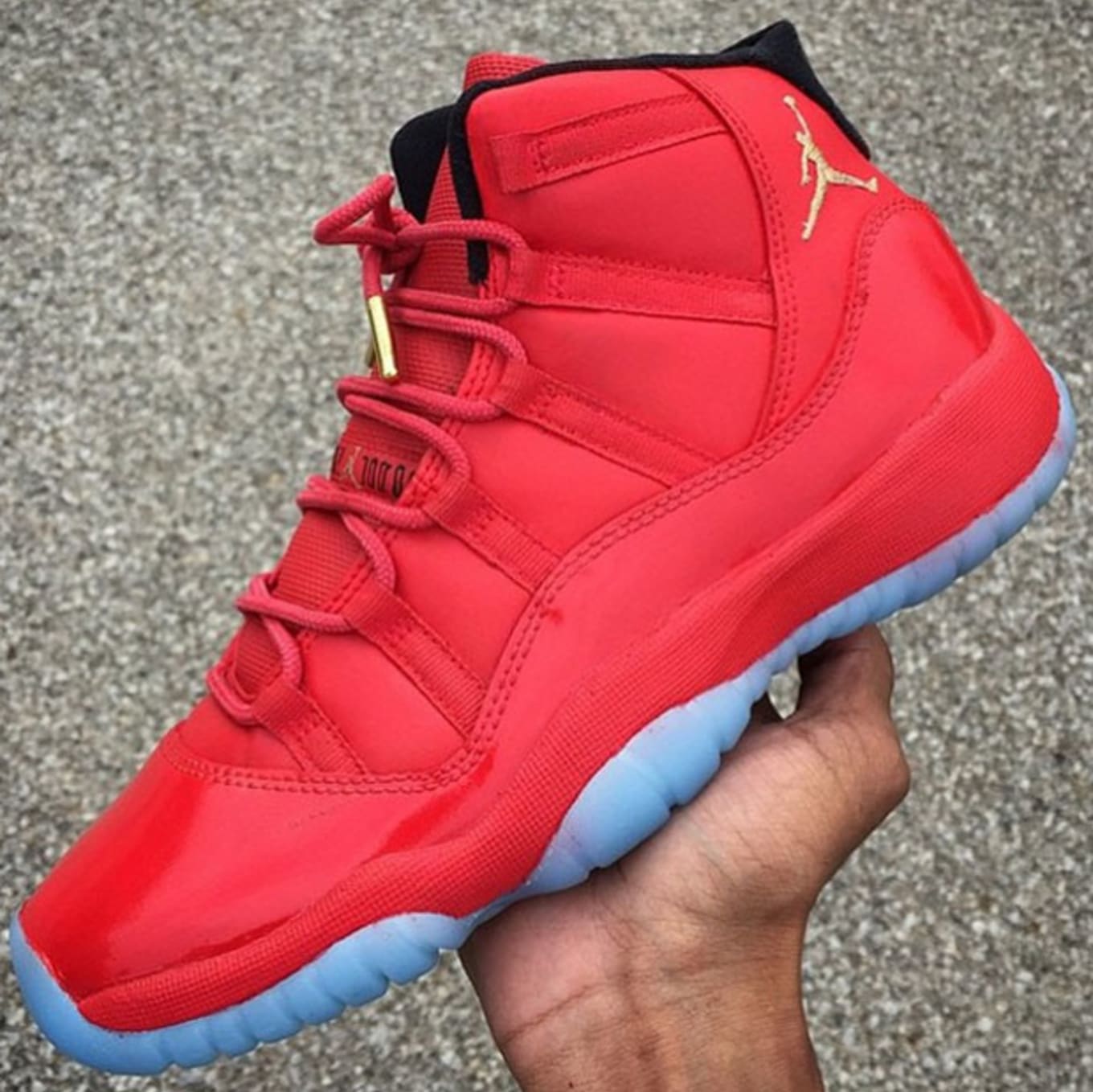 jordan 11 red gold