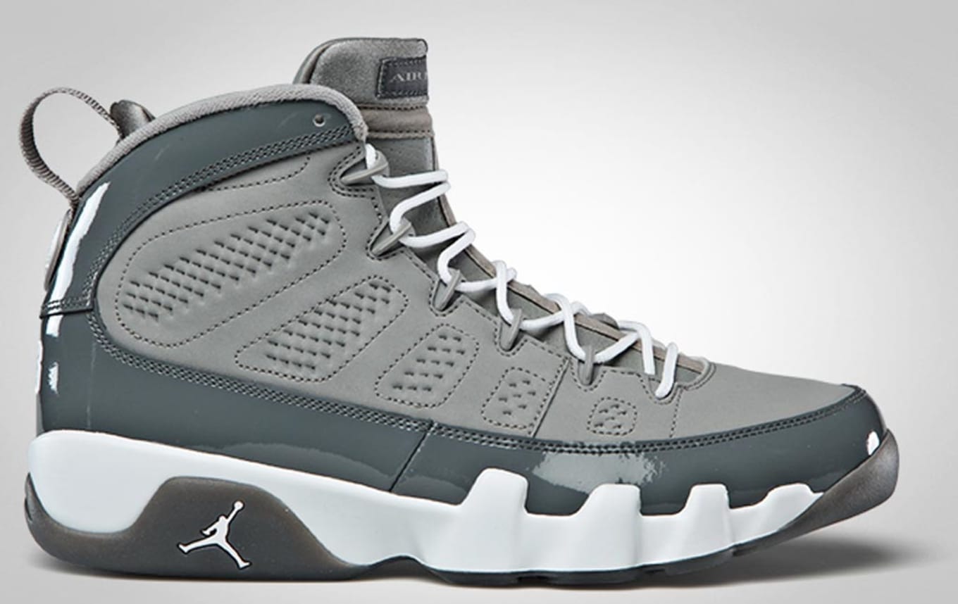 black and silver jordan 9