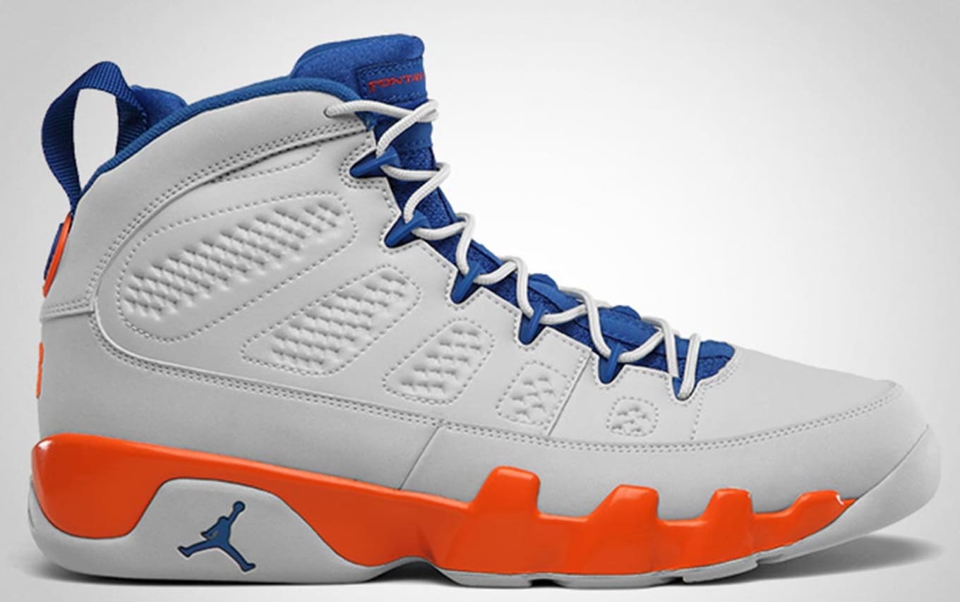 White orange and blue jordan 9s Clearance