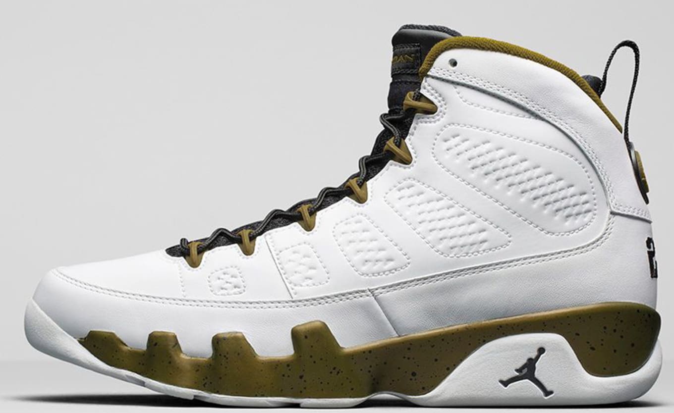 jordan 9 white and green