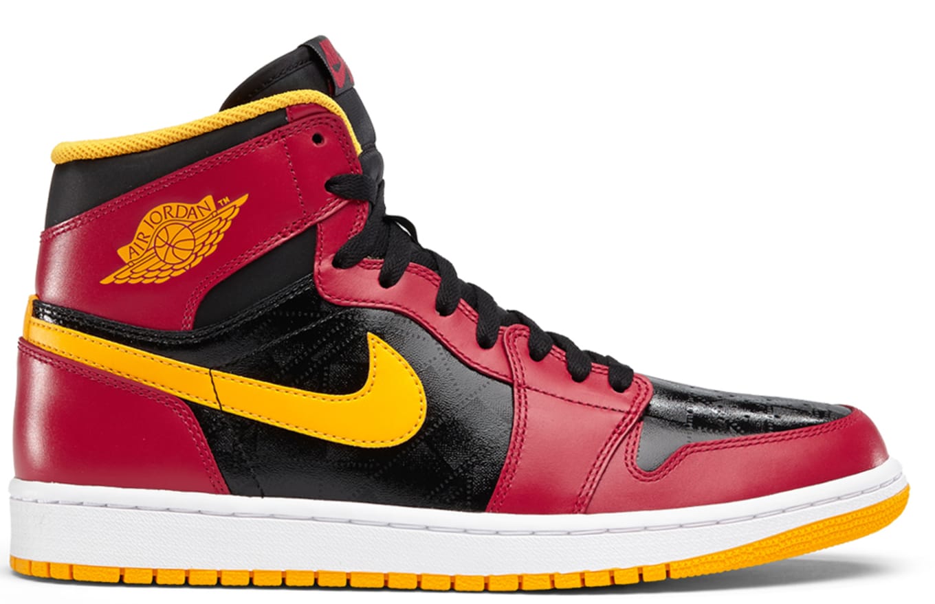 red black yellow jordans