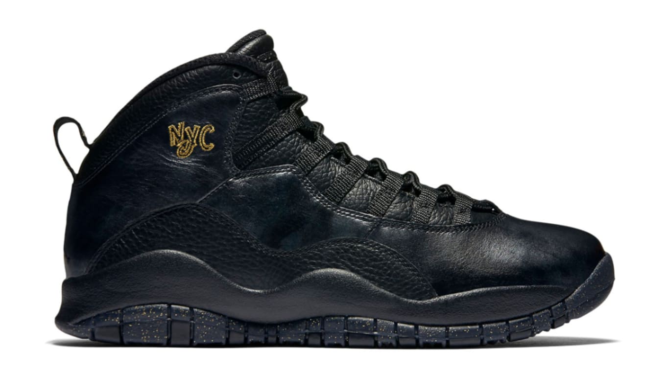 jordan 10 black and gold