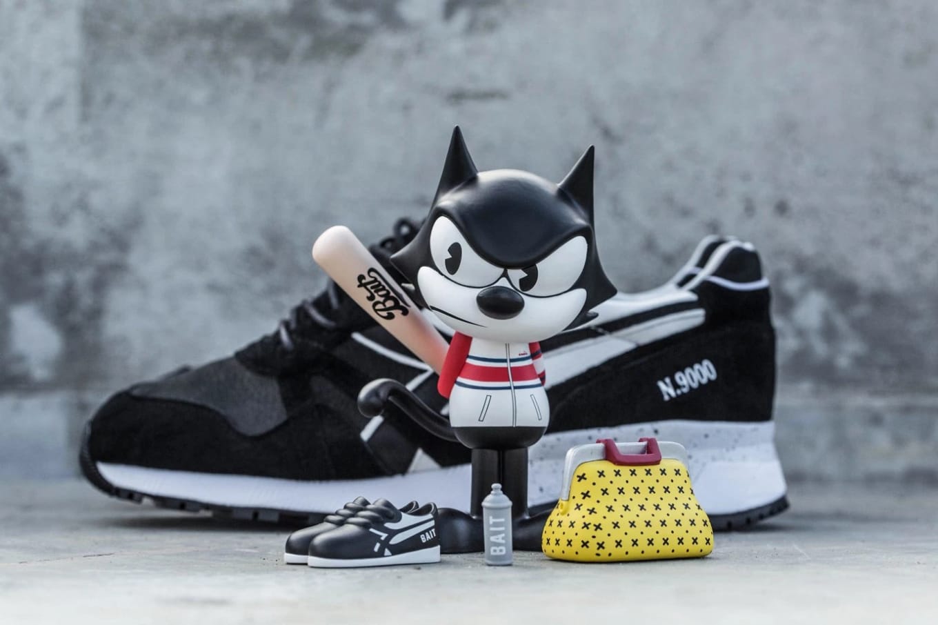 Bait X Diadora Felix The Cat N9000 Sole Collector