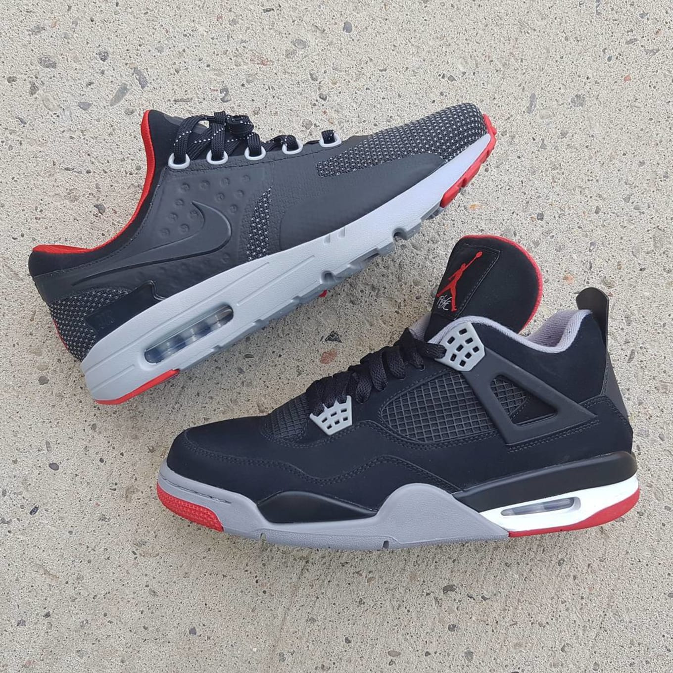 Bred Air Jordan 4 X Nike Air Max Zero Id Sole Collector