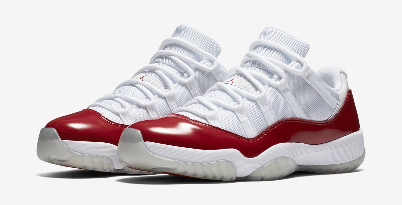 cherry 11s on feet