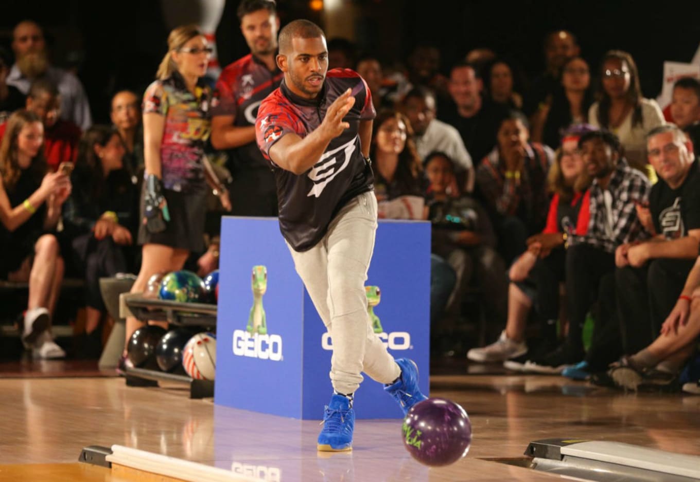 Chris Paul \u0026 Allyson Felix Bowled in 