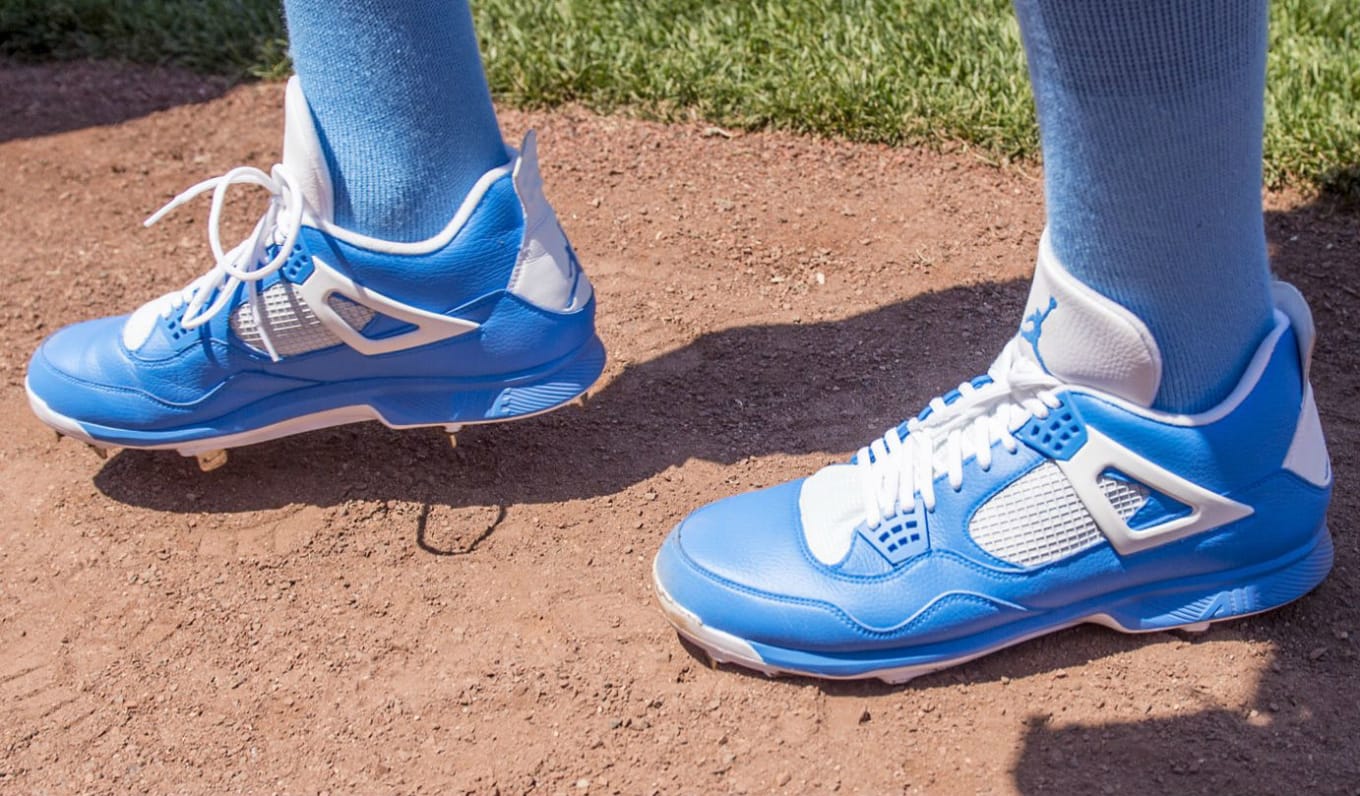 jordan 4 baseball cleats white