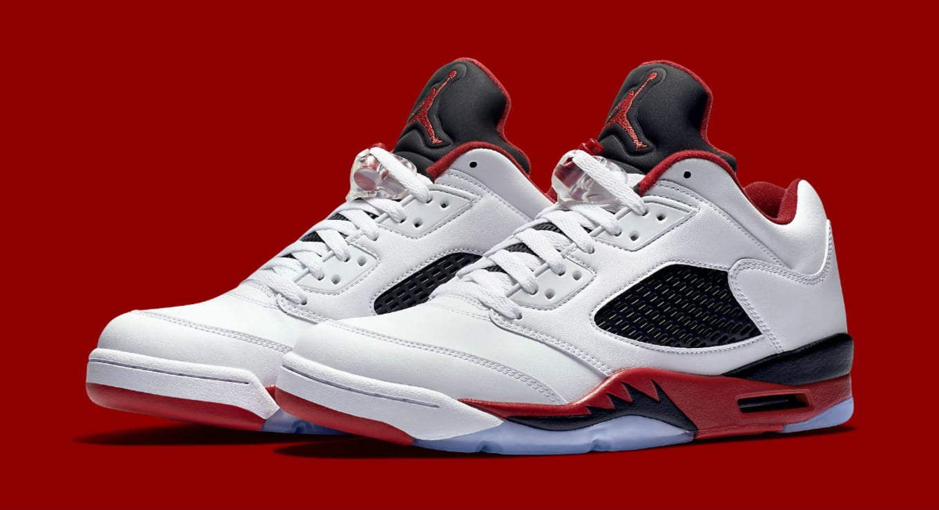 jordan 5 fire red low