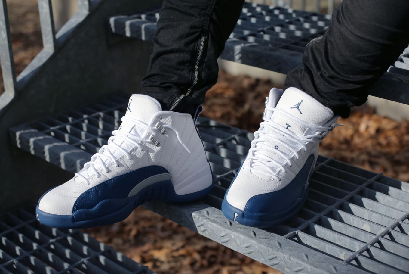 jordan 12 grey on feet