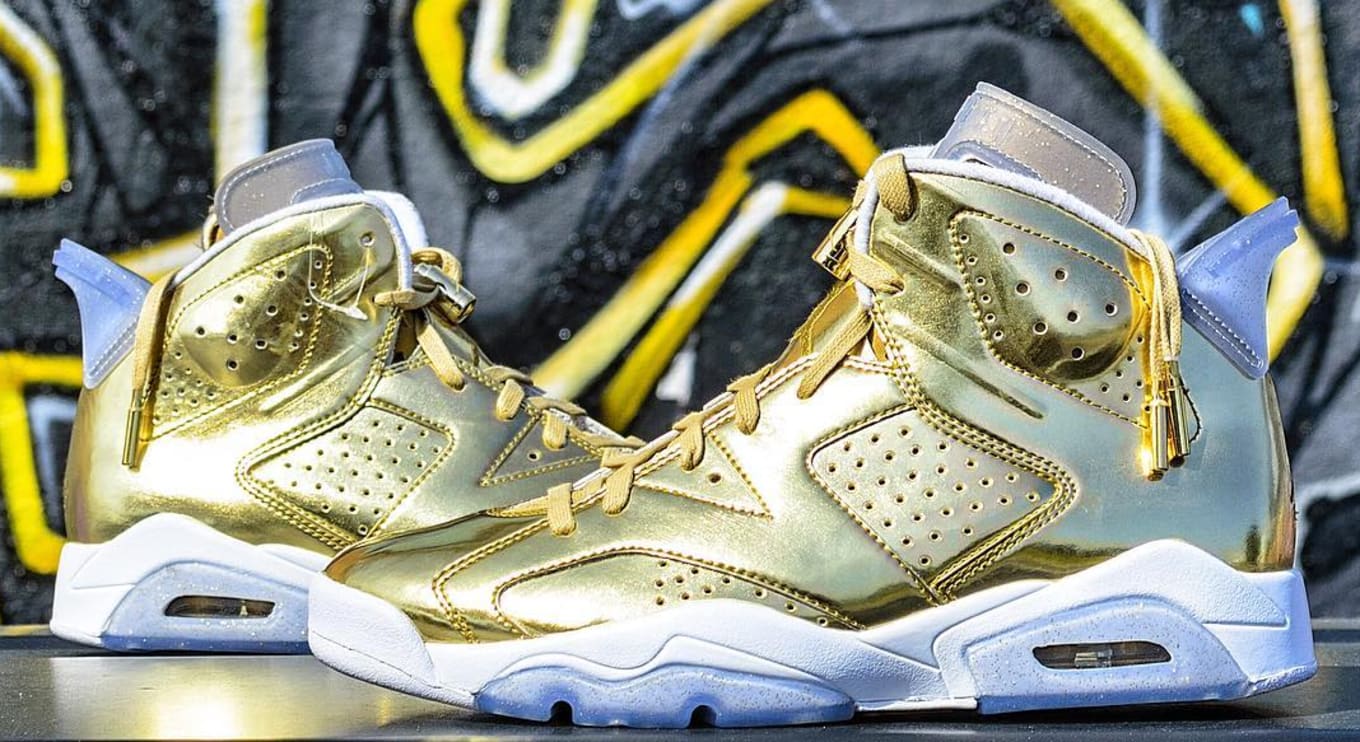 gold jordan 6 for sale