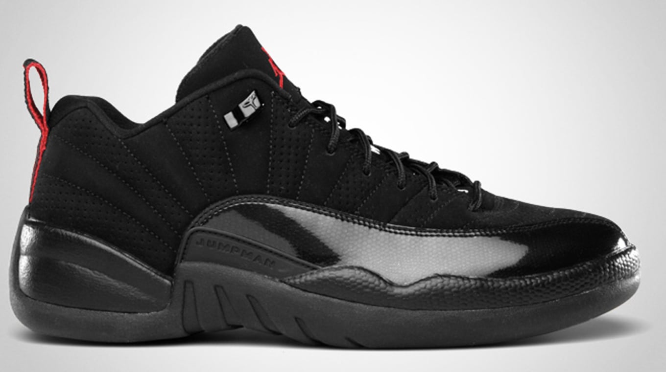 jordan 12 black and white low