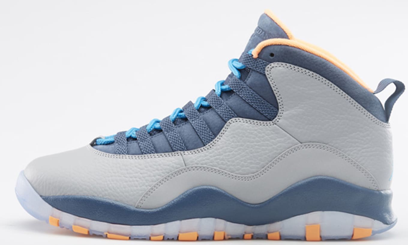 blue and orange 10s jordans