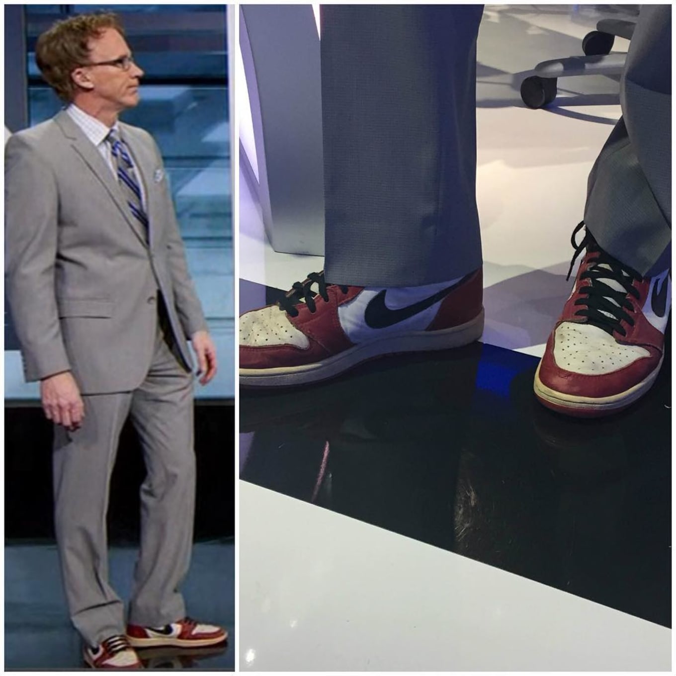 Jordan 1s with suit