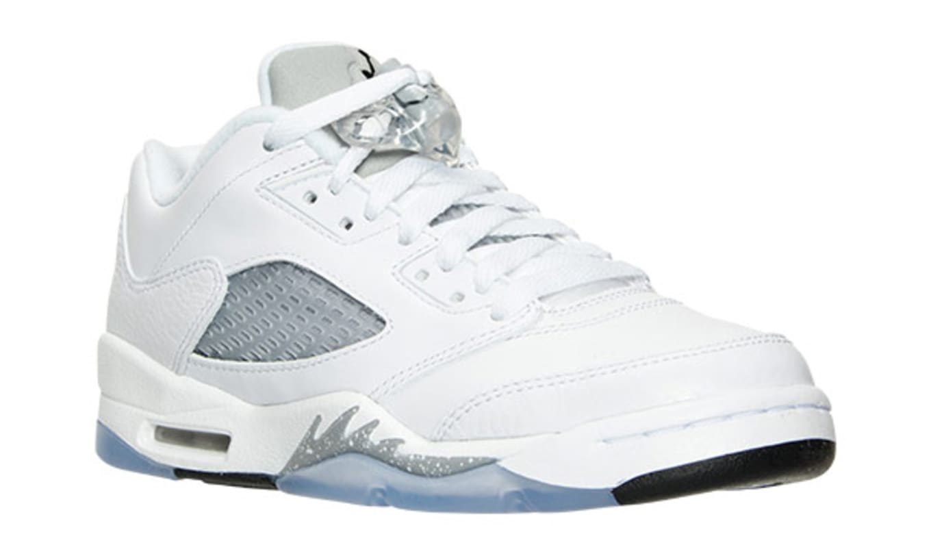 white and grey jordan 5