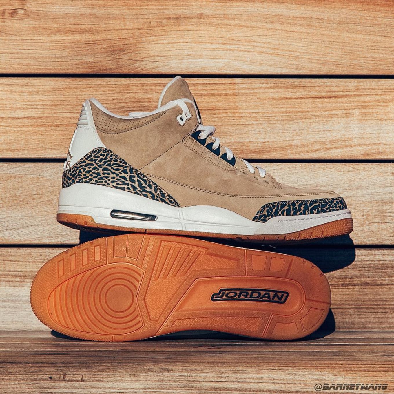 tan jordan 3