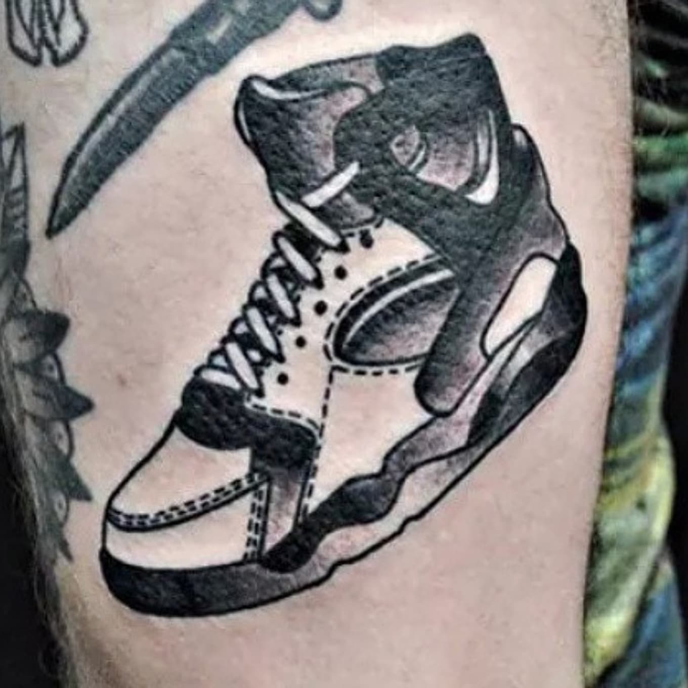 tattoo jordan shoes