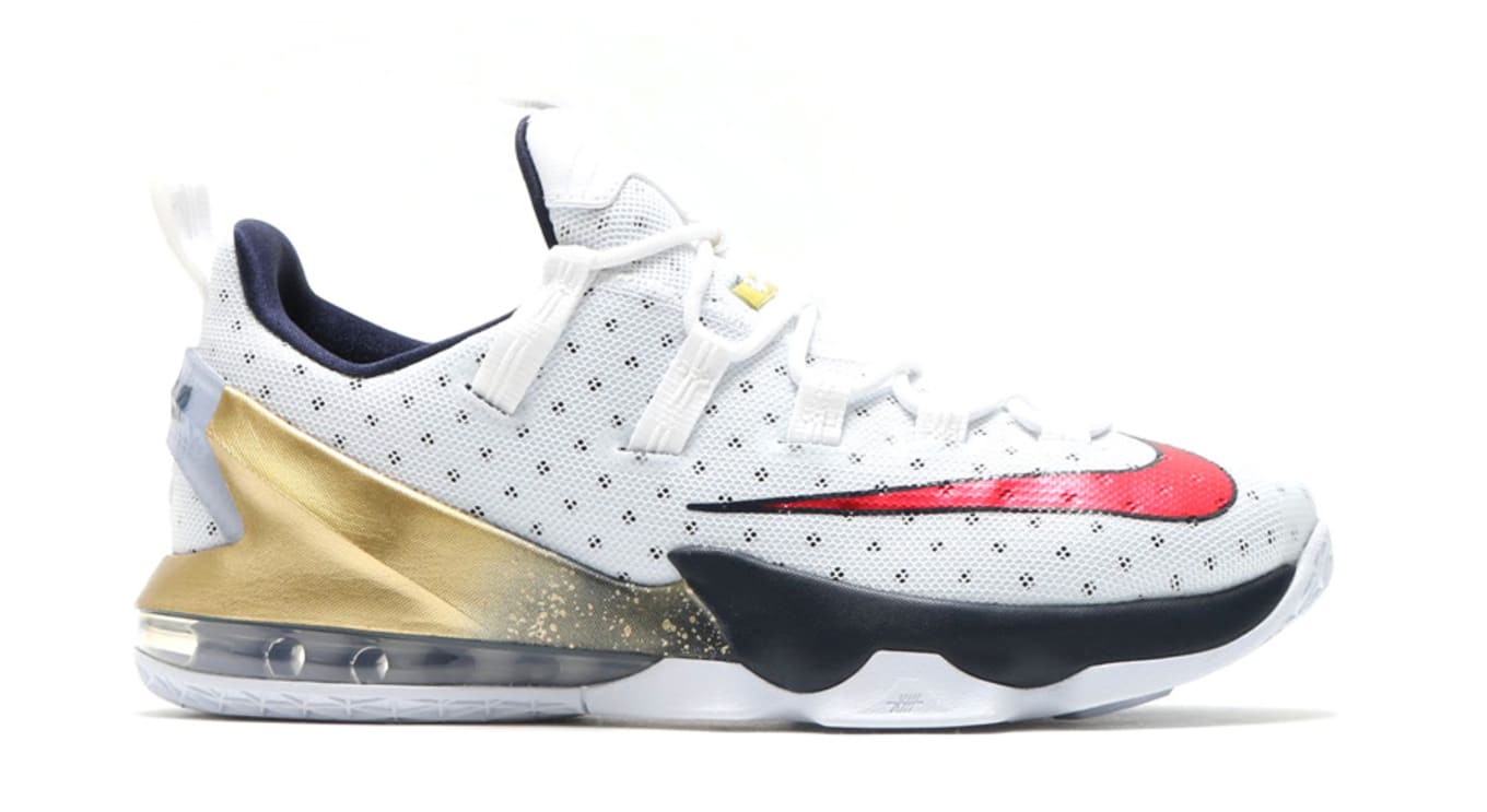 lebron james shoes white and blue