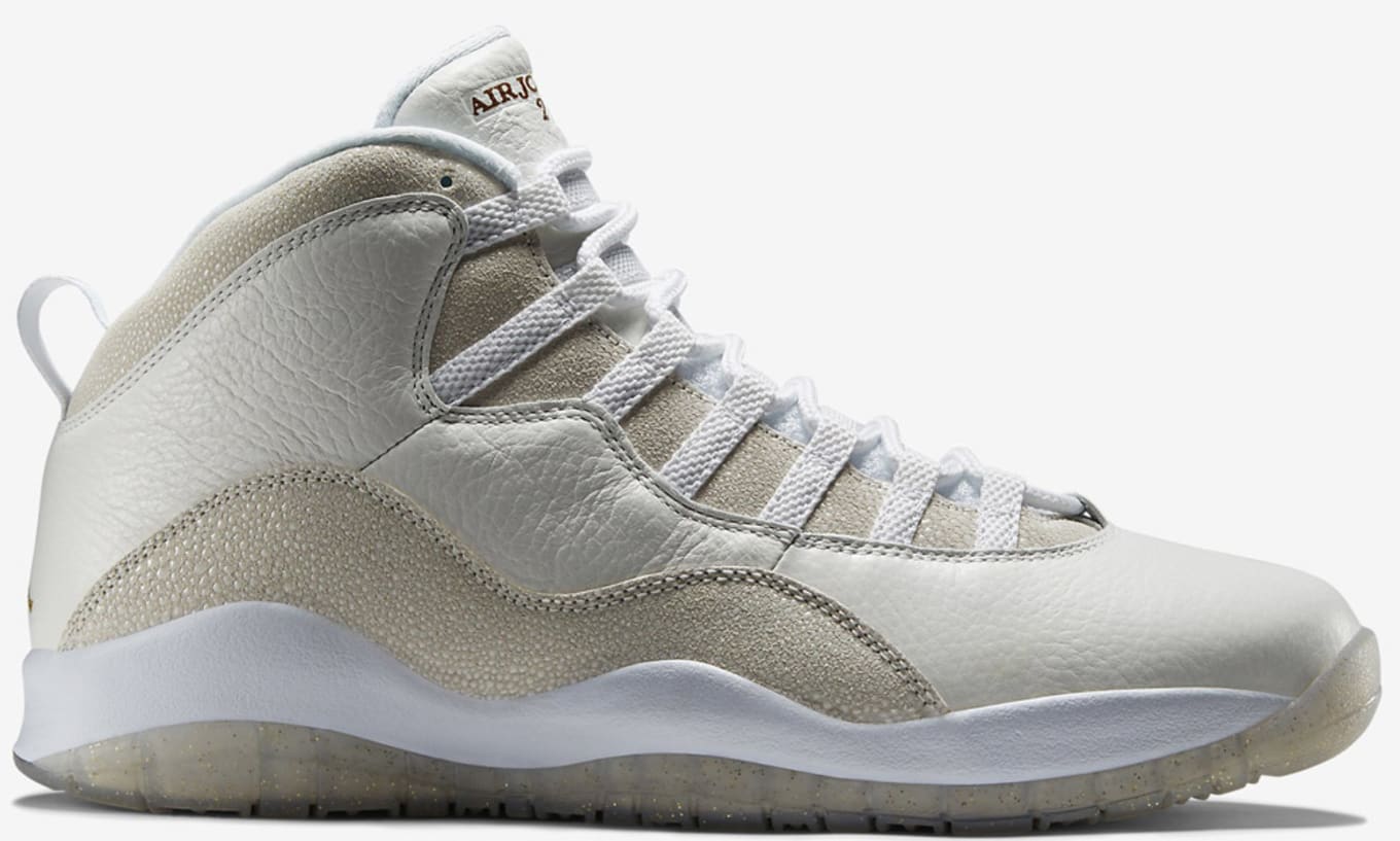 jordan 10 white and gold