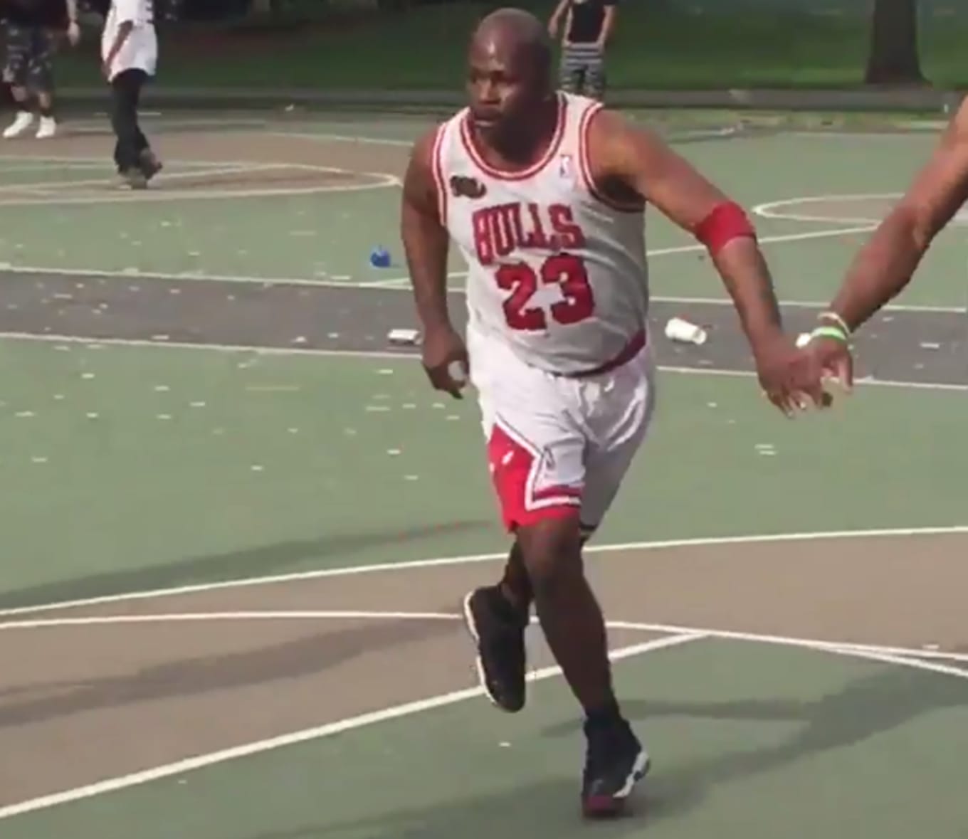 Man Playing Basketball Michael Jordan 
