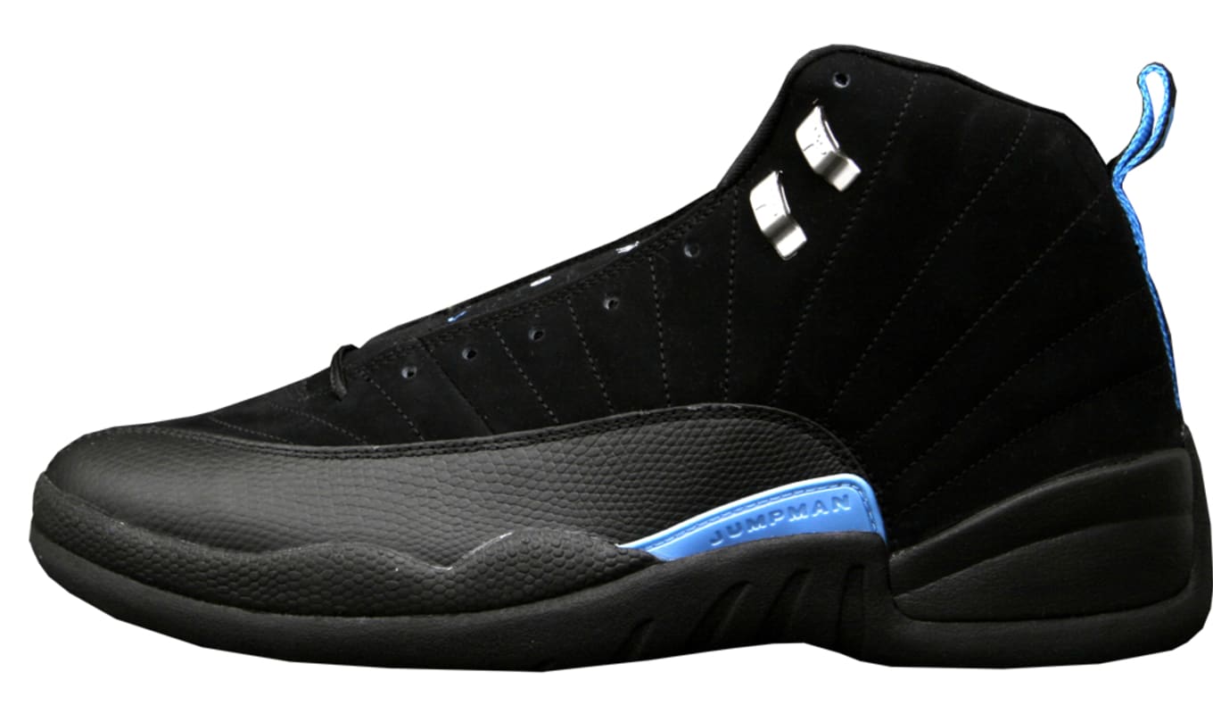 Light blue and black jordan 12 clearance