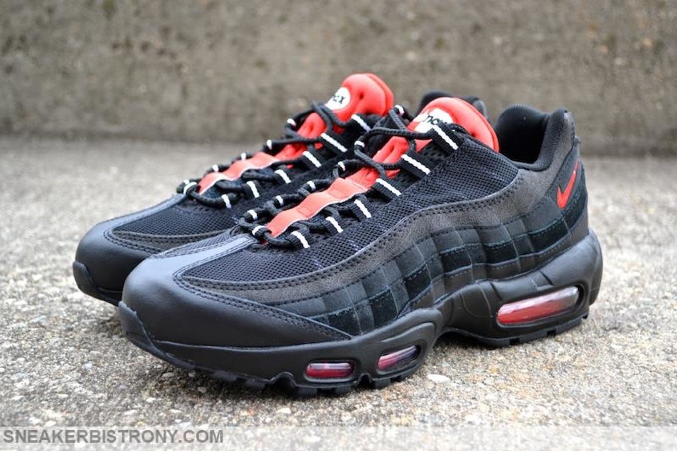 nike 95 black red