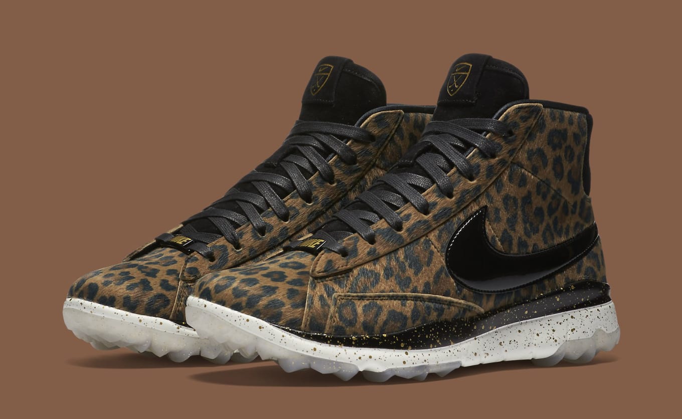 leopard print golf shoes