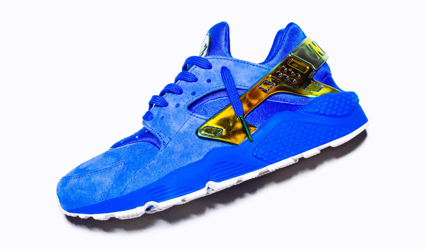 blue and yellow huaraches