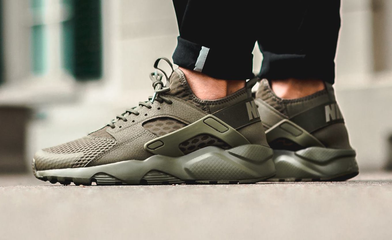 Nike huarache green olive store