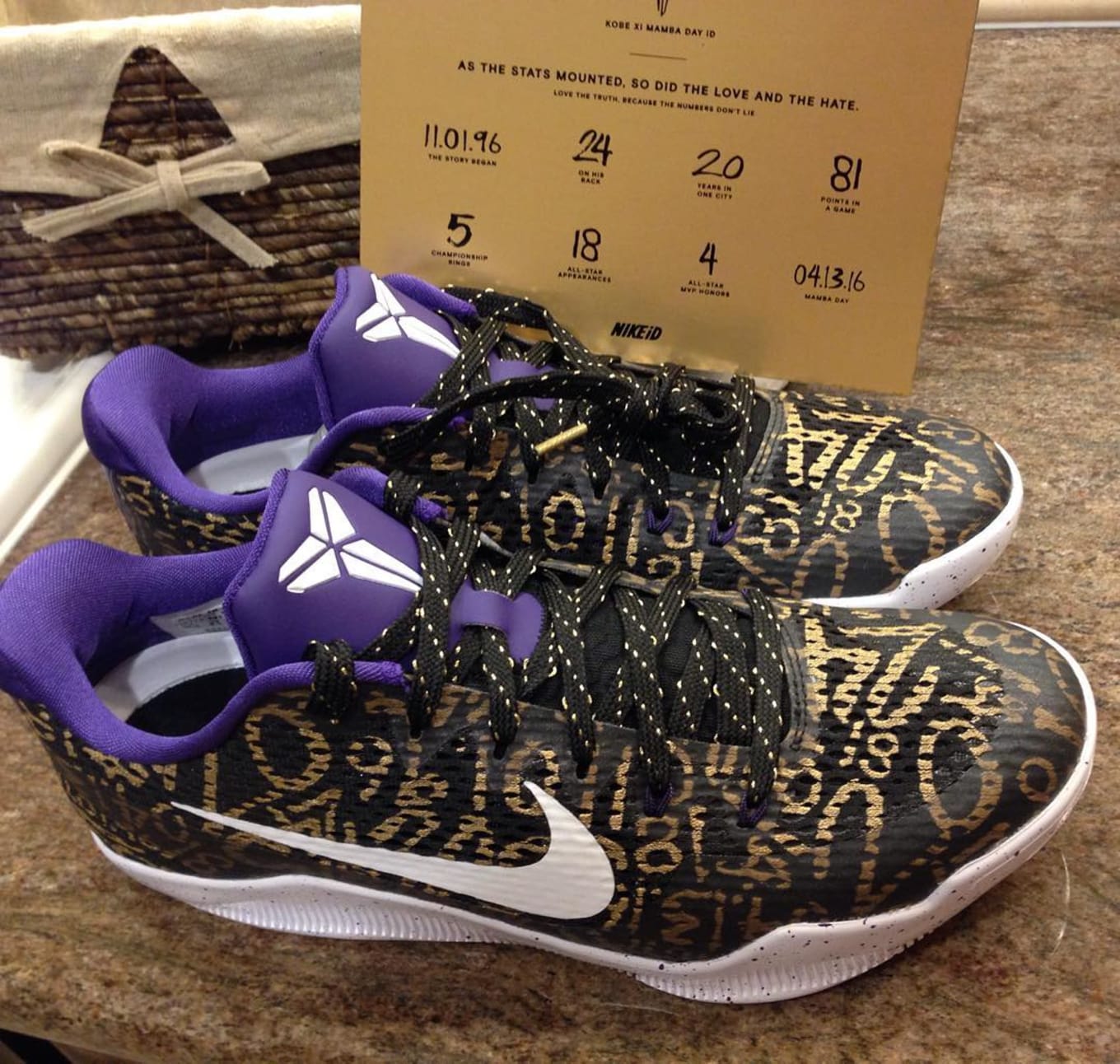 kobe 11 mamba day black