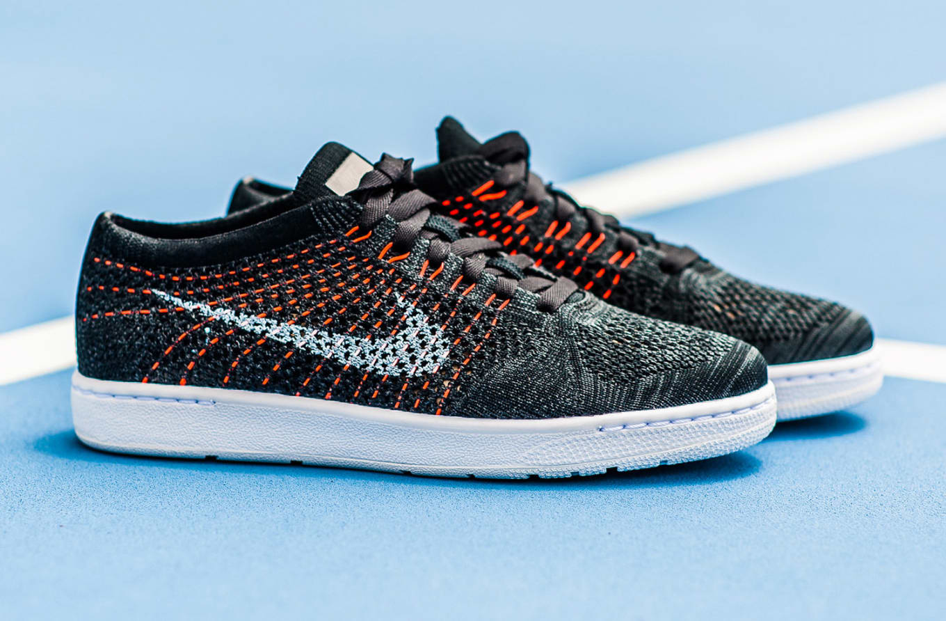 Nike Flyknit Tennis Classic Black Red | Sole Collector