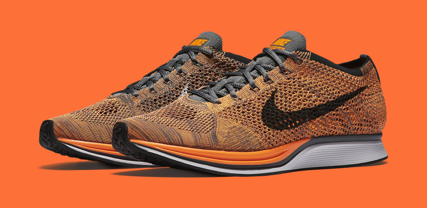 nike flyknit racer orange