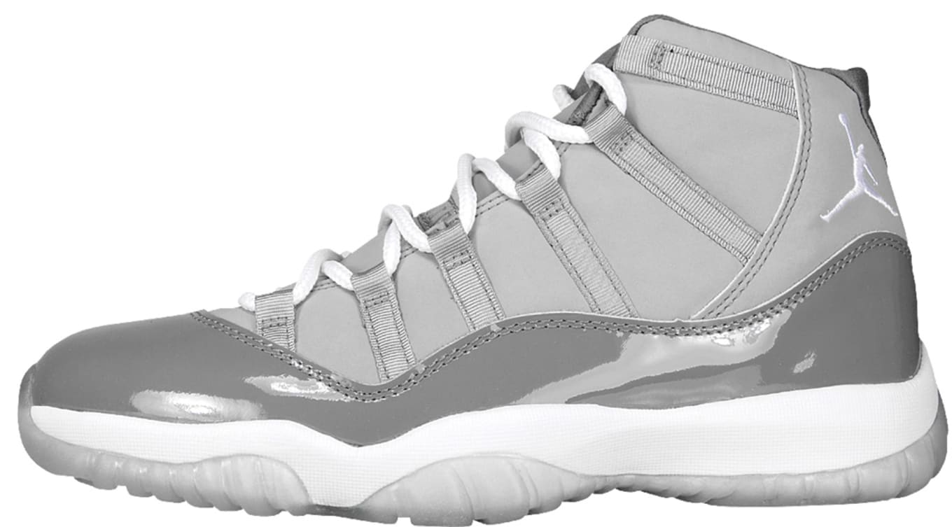 jordan 11 gray and white