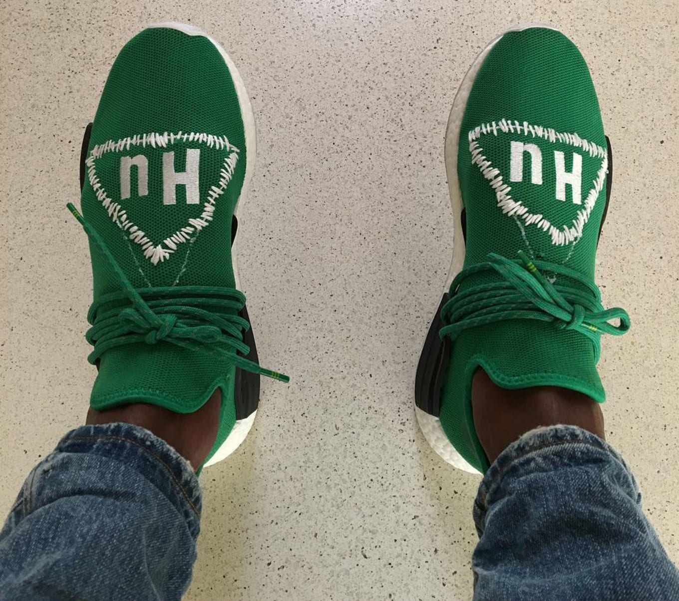 adidas nmd human race green