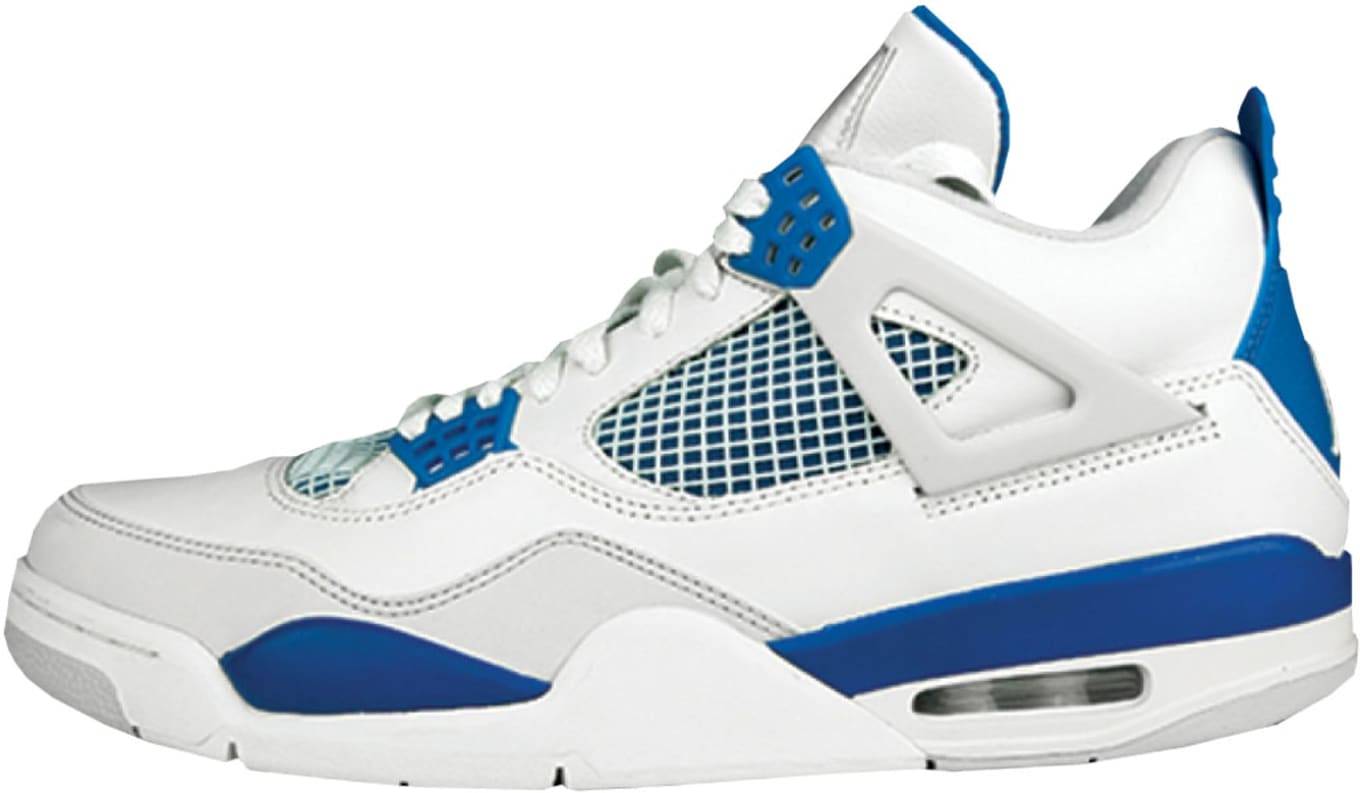 jordan 4's white and blue