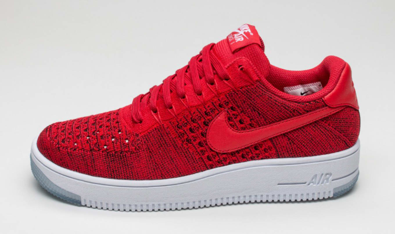 Red flyknit air force 1