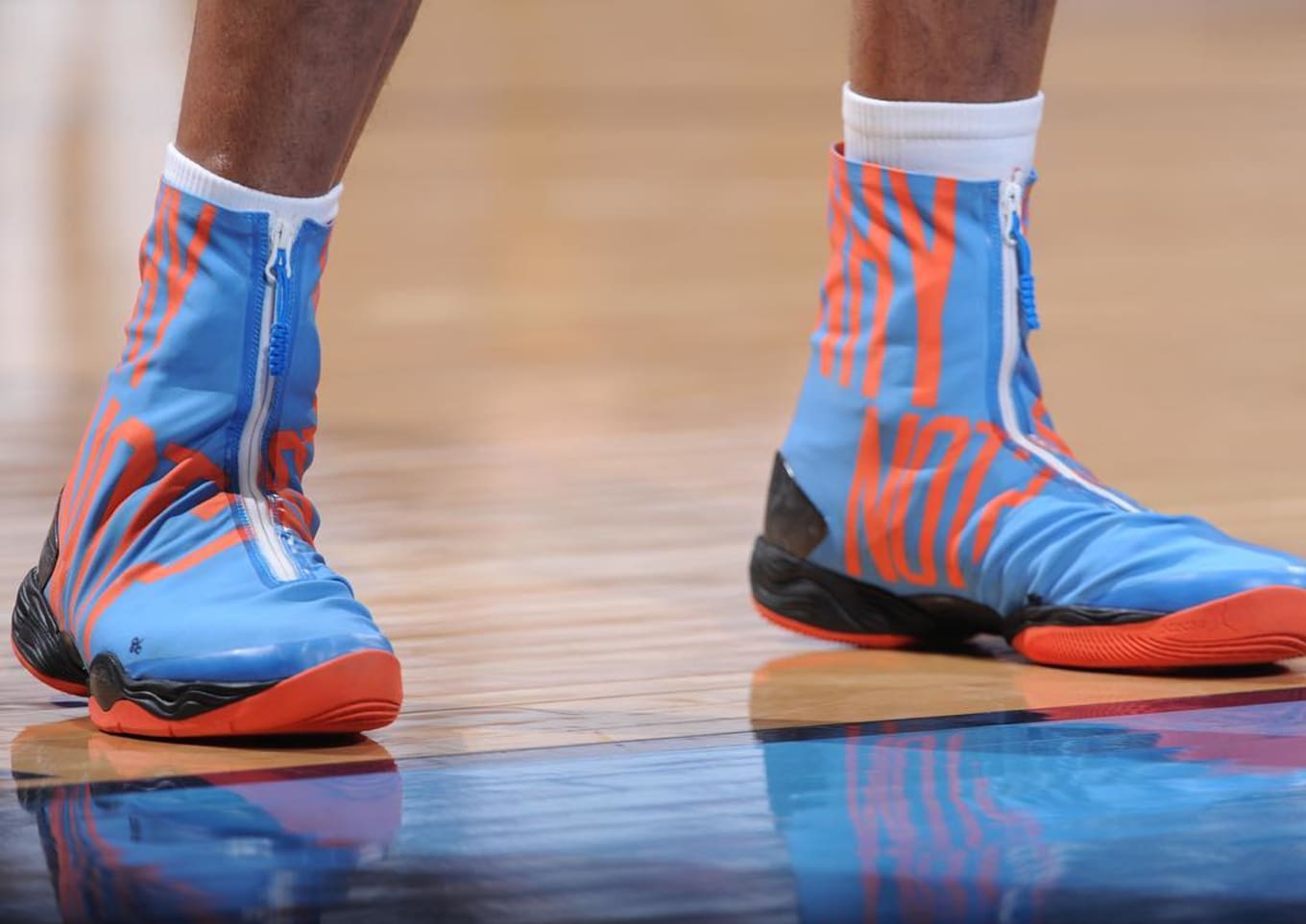 Russell Westbrook Wearing the "Why Not?" Air Jordan Sole Collector