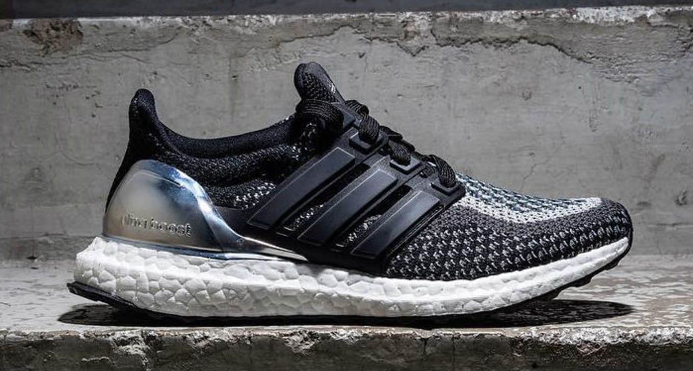 ultra boost black and silver