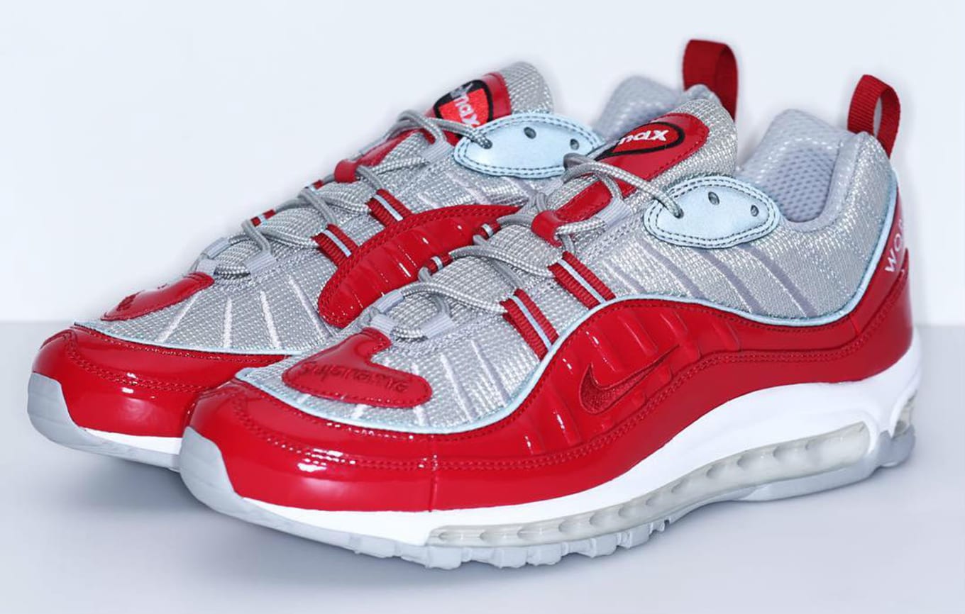 supreme air max 98 red