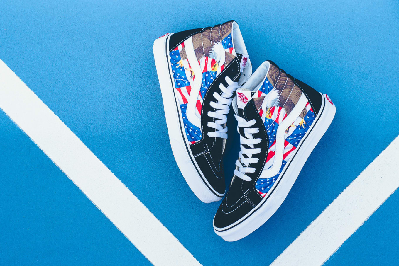 vans american flag sneaker