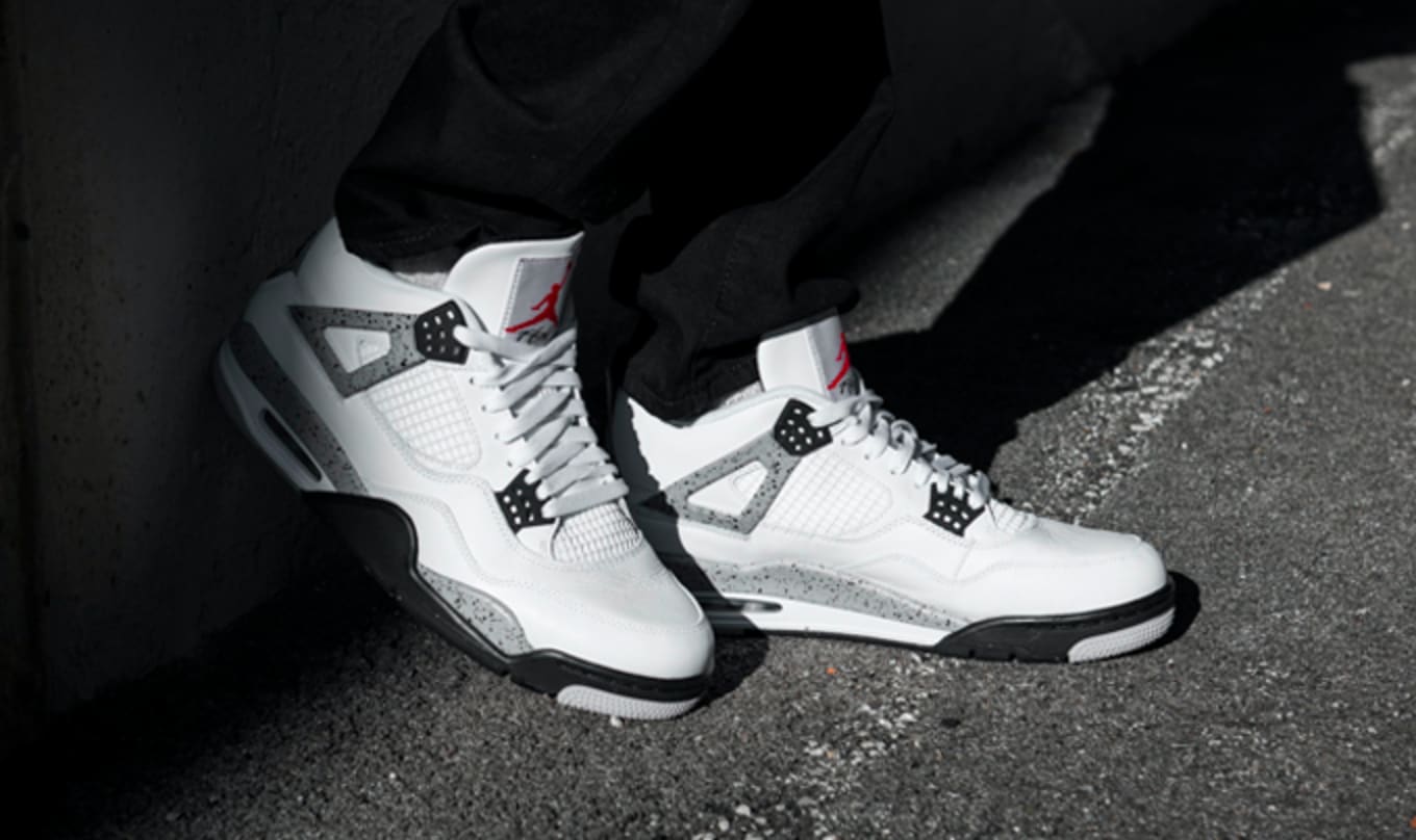 white cement 4's