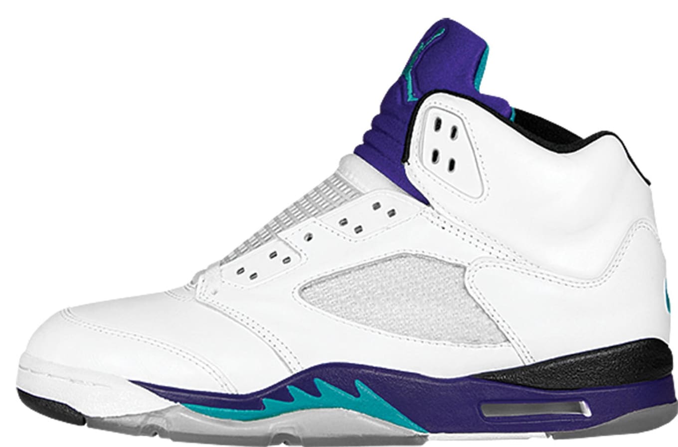 jordan 5 white blue