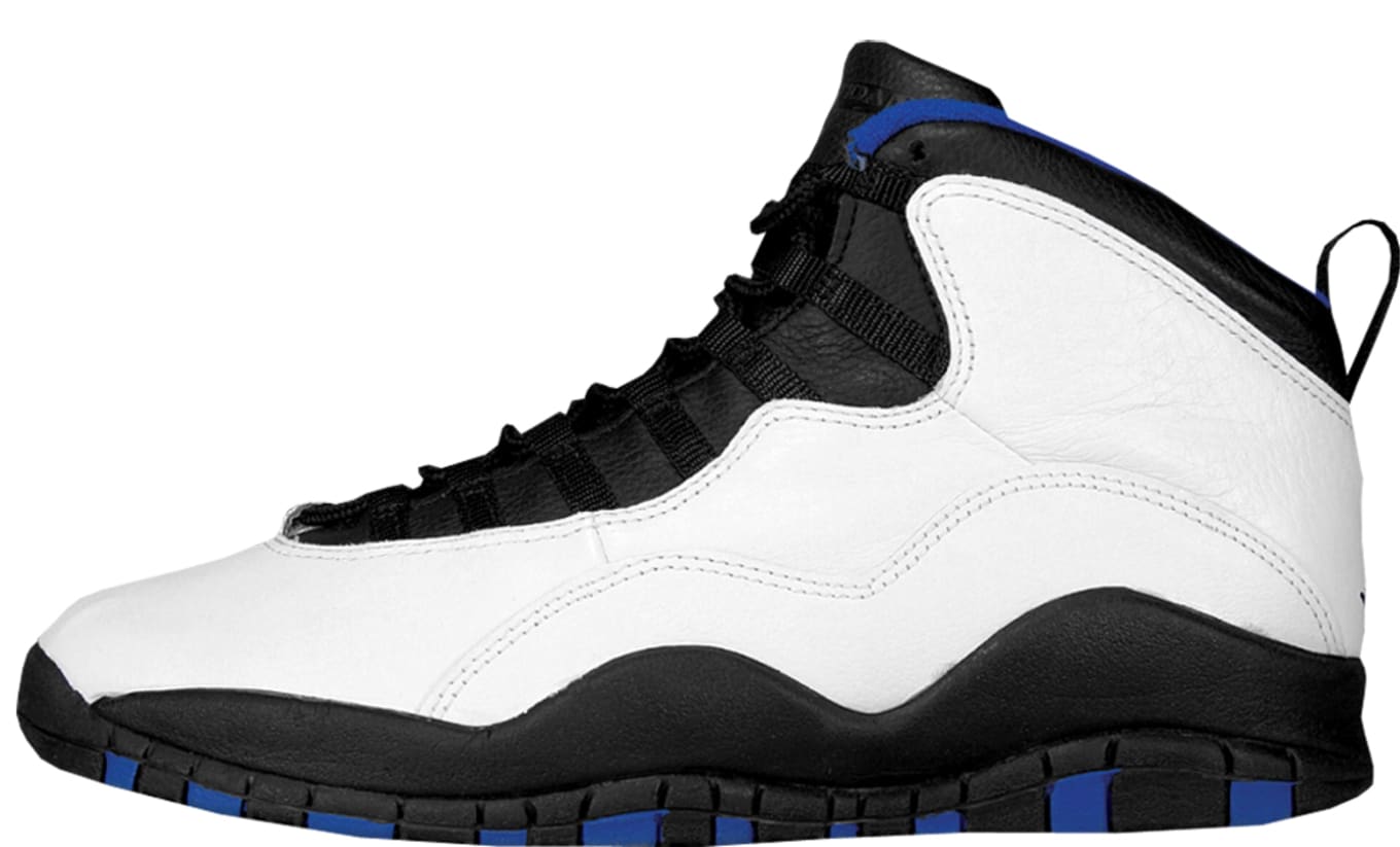 blue and white jordan 10s