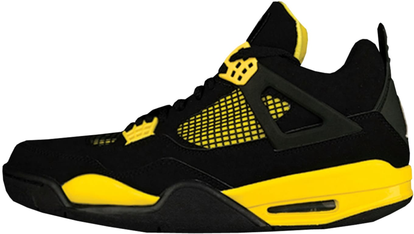 jordan 4 black yellow