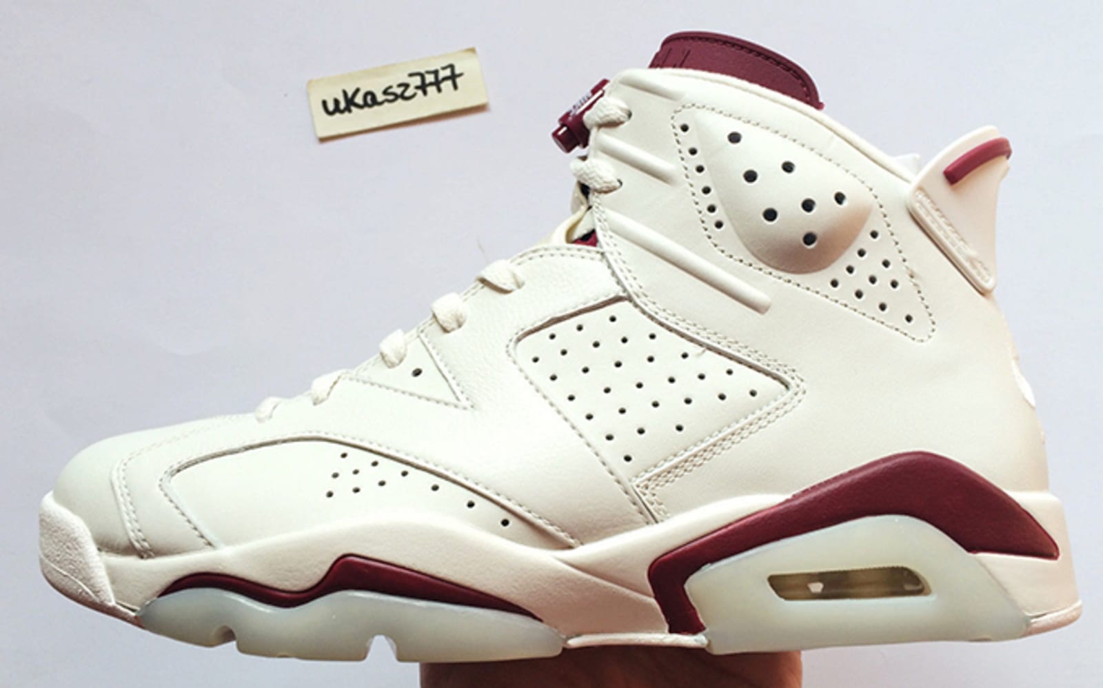 Jordan 6 maroon 1991