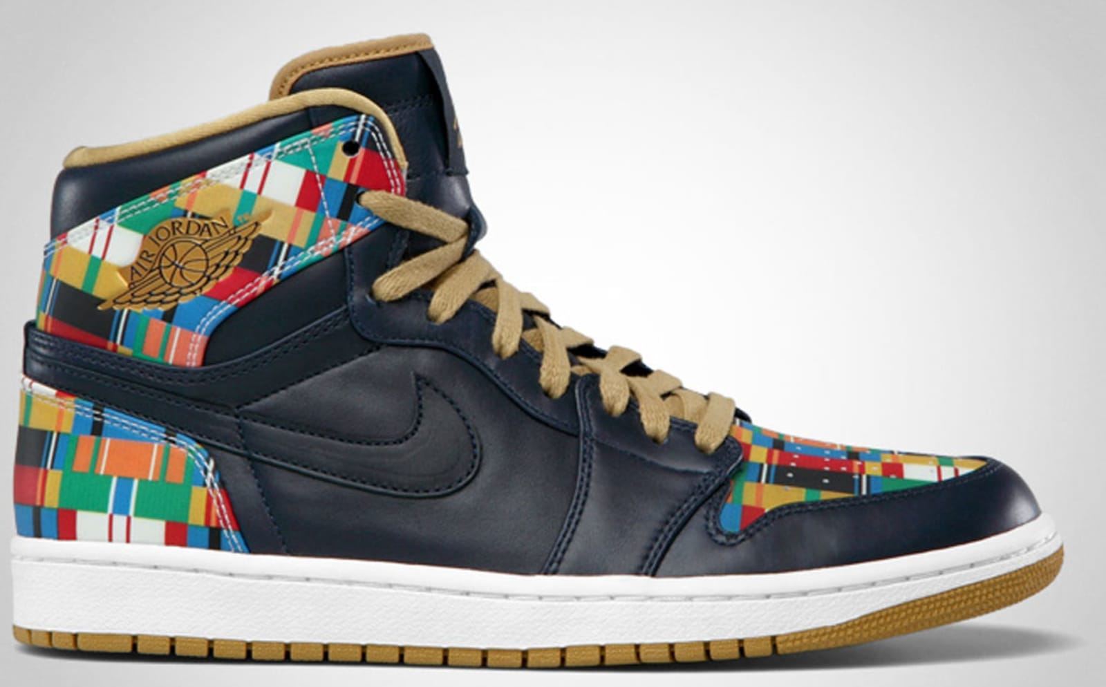 Air Jordan 1 Retro High RTTG Obsidian Metallic Gold White
