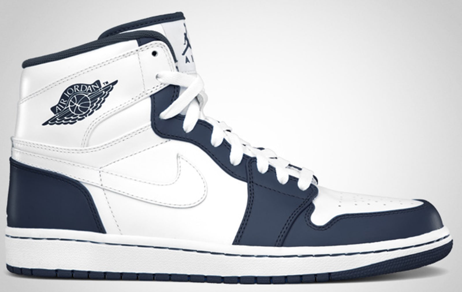 Air Jordan 1 High Retro White White Midnight Navy
