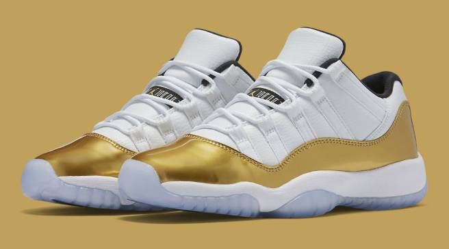 jordan 11 gold white