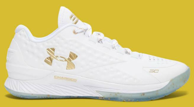 curry 1 white and gold